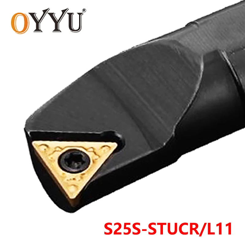 OYYU S25S-STUCR11 S25S-STUCL11 Carbide Inserts for Holder 25mm STUCR STUCL Lathe Cutter CNC Shank Turning Tool Boring Bar