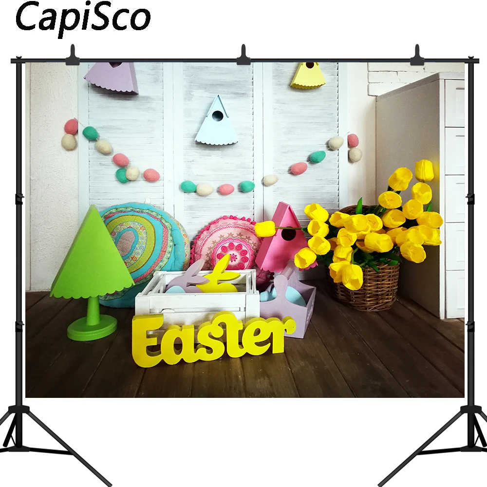 

Фоны для фотосъемки Capisco, пасхальный домашний декор, фотофон, деревянные доски, цветы, детские фотографические фоны для фотостудии