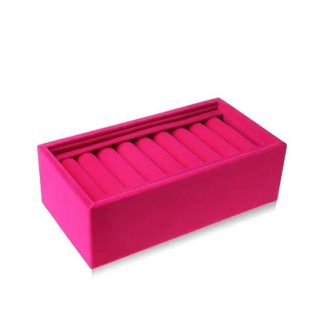 Factory Price Rings Tray 3 Colors Options Nice Cute Jewelry Tray Bracelets Holder Bracelets Smart Storage Tray  Quality Velvet