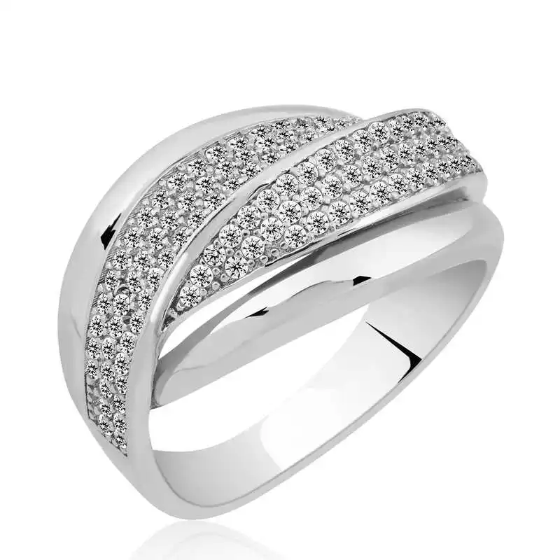 Sterling Silver 925 Ring for Women Zircon Stone 925 Sterling Jewelry Wedding Party Birthday Gift - Box - Ladies - Fashion - Botiva - Size - Turkish - Patterned Embroidered