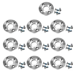 10Pcs 20mm/31.8mm Arri Rosette Mount Adapter Gear Head Connector with Mounting Screw for Camera Cage Handle Grip Photography Kit