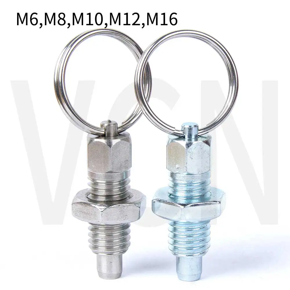 30/50/100PCS, Wholesale! Spring Pins,Indexing Plungers,Return Type,Index Bolts,,M6M8M10M12 M16 Locking Spring Screw, Spring Plun