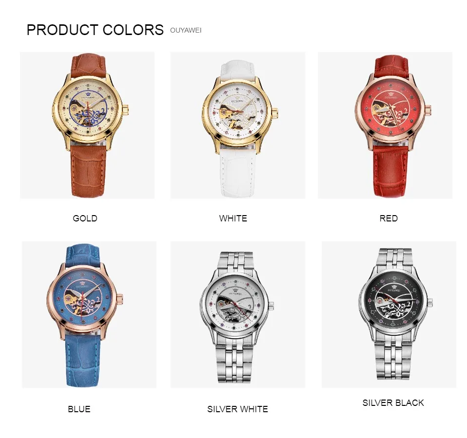 Top Brand OYW Female Automatic Mechanical Watch Full Steel Band Woman Watch Fashion Wristwatch Ladies Watch Relogio Montre Femme