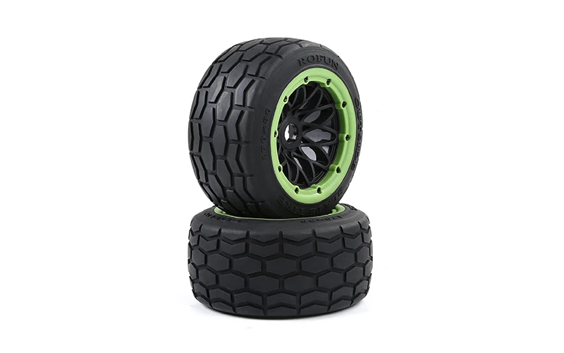 Zestaw tylnych kół Baja ON Road Tires na felgach do HPI Baja 5B 2.0 SS Rovan