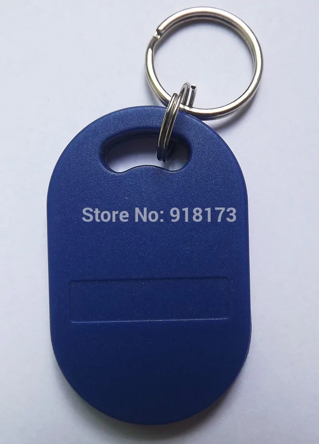 50pcs RFID key fobs 13.56MHz proximity ABS key ic tags Token Ring nfc  S50 1K chip blue yellow green