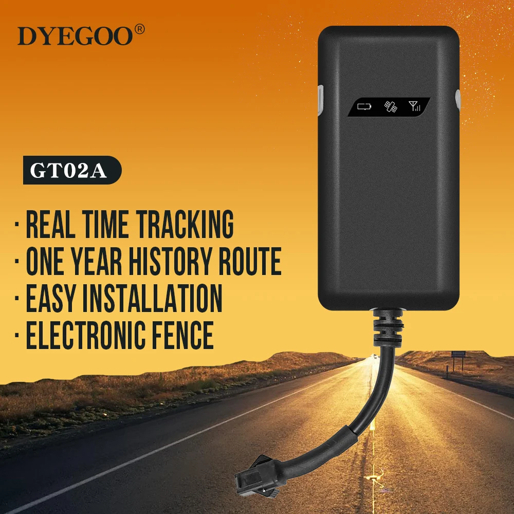 

GLOBAL DYEGOO GT02A Vehicle Car Motorcycle GPS Tracker Hi Speed Platform Andorid IOS APP