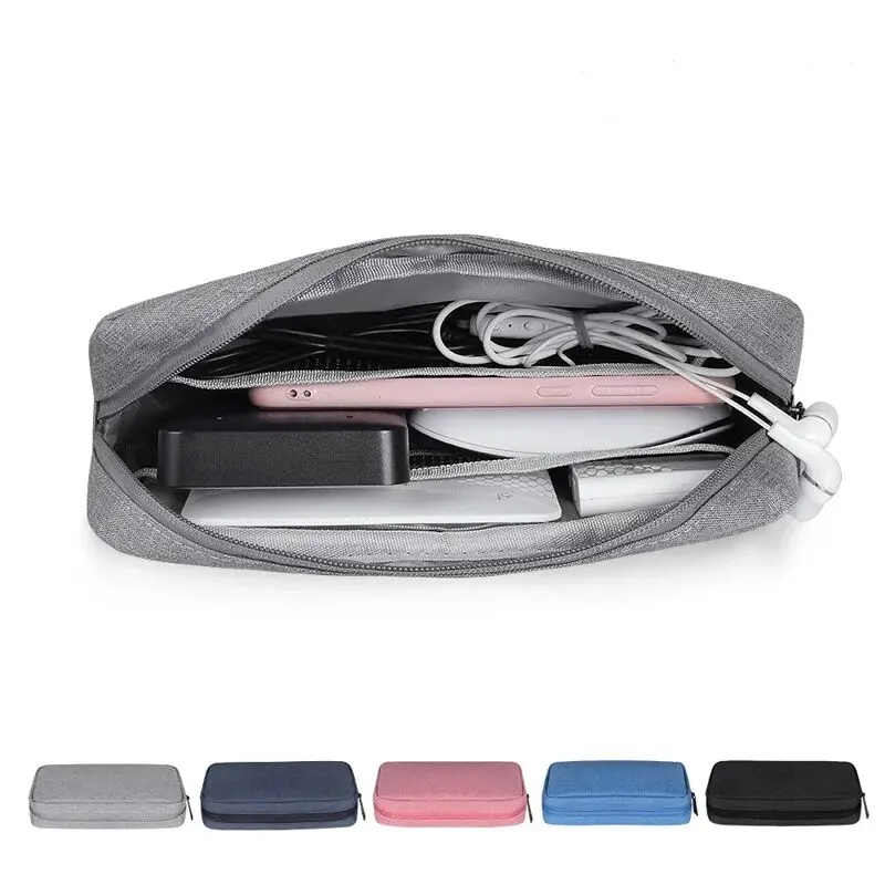 High Quality Digital Accessories Storage Bag Portable Waterproof USB Cable Earphone Charge Pal Organizer Makeup Bag Travel Pouch