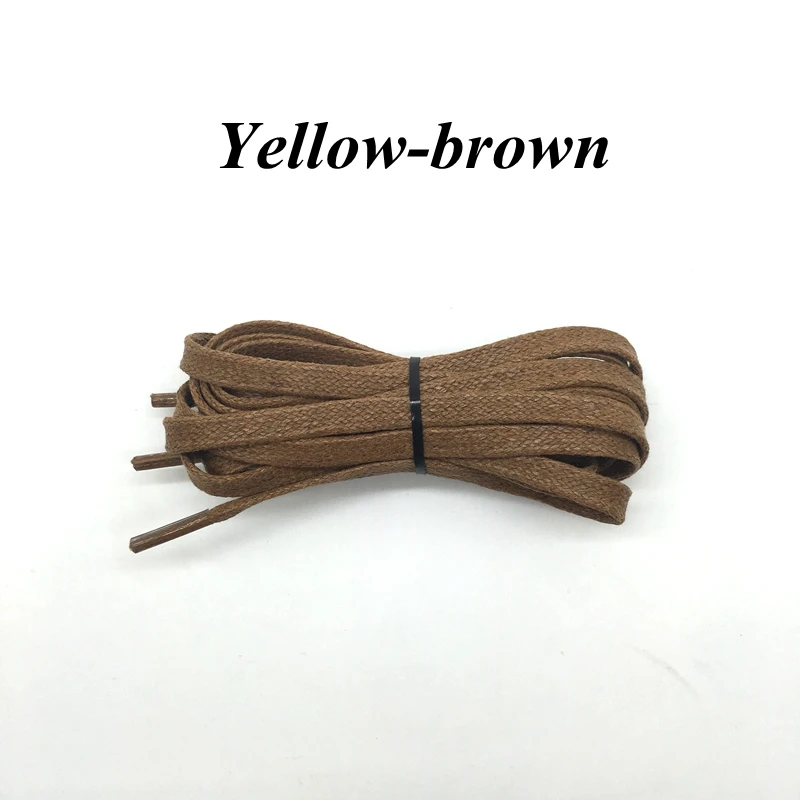 Gewachste, flache Schnürsenkel aus Leder, wasserdicht, für Freizeitschuhe, unisex, für Stiefel, Länge 60, 80, 100, 120, 140, 160, 180 cm. – Detail 5