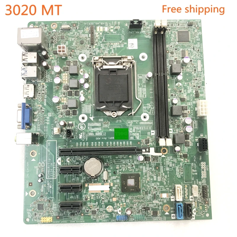 

Материнская плата для DELL OptiPlex 3020 MT, материнская плата 0VHWTR MIH81R/Tigris 12124-1M, 100% протестированная, Полная работа