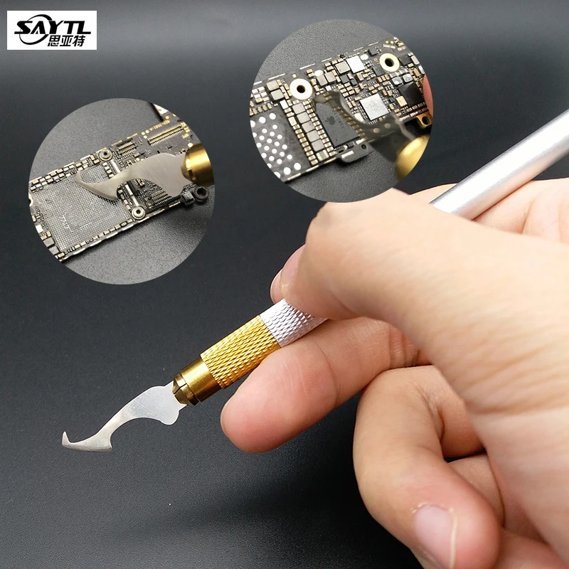 Multifunctioal CPU IC Glue Remover Knife Thin blade motherboard BGA chip glue Cleaning Scraping Pry Knife phone Rework Tools