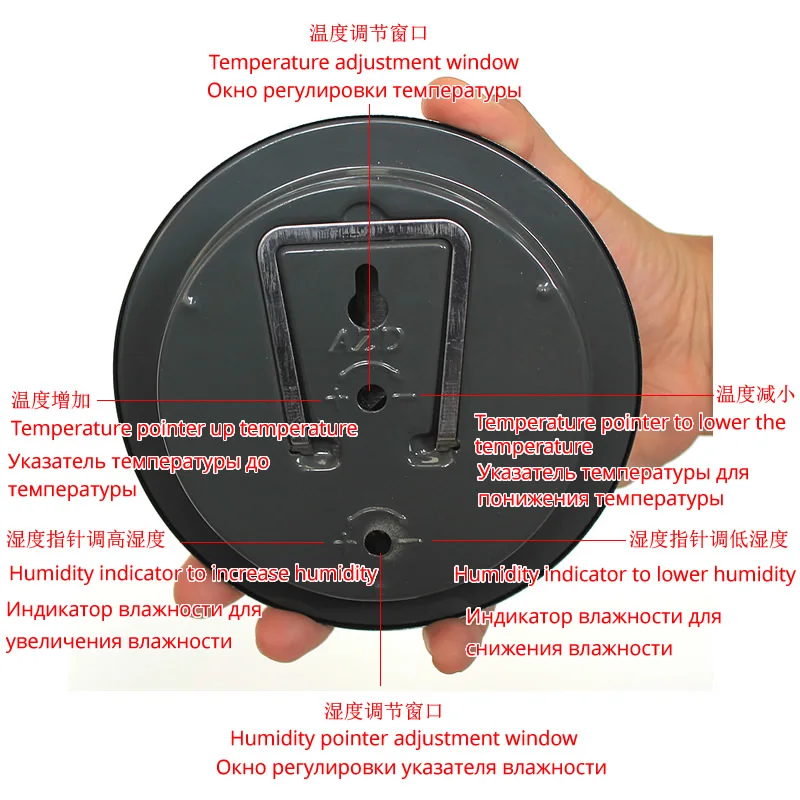 Stainless Steel Case Steam Sauna Thermometer Hygrometer In room accessories