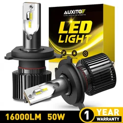 AUXITO 2x H7 H4 LED Lights H11 H1 H8 HB3 9005 9006 HB4 LED Car Headlight Bulb For Toyota Yaris CHR Corolla Verso Avensis Hilux