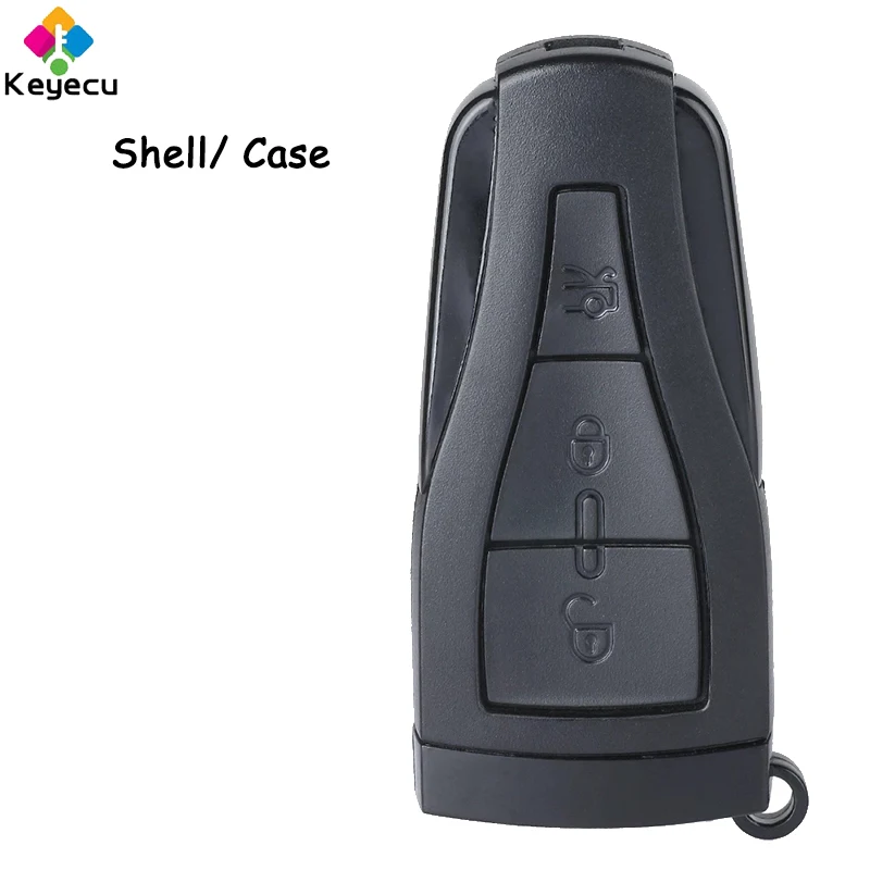 

KEYECU Smart Keyless Remote Car Key Shell Case Housing Cover With 3 Buttons - FOB for MG Morris Garages MG6 MG550 Roewe 550 E550