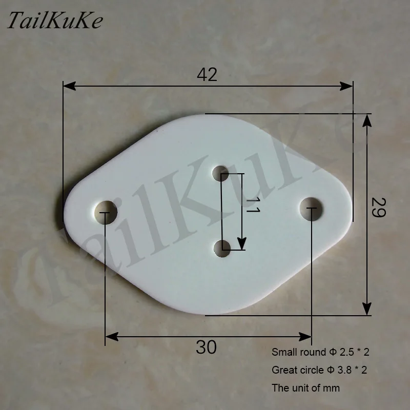 TO-220 Alumina Ceramic Sheet TO-3P1 High Temperature Resistant Ceramic Substrate TO-247/264 Ceramic Radiator