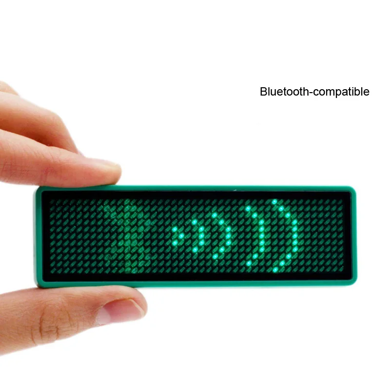 

Wireless Bluetooth-compatible Advertising LED Name Badge Tag Digital Scrolling Message Display Sign Board