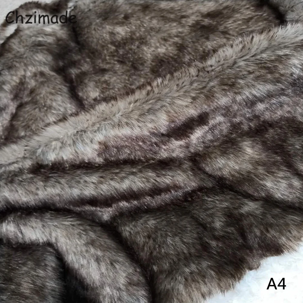 Chzimade A4 40x50cm Artificial Fur Long Hair Fabric Plush Fabric For Winter Clothes DIY Sewing Coat Hats Making Accessories