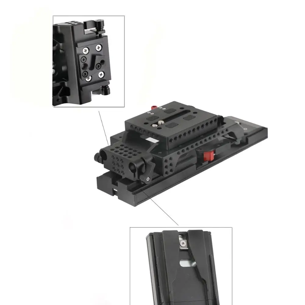 HDRIG Quick Release Plate Tripod Plate VCT-14 With 1/4 Thread Holes For Video Camcorder Camera For SONY Canon Nikon DSLR Camera