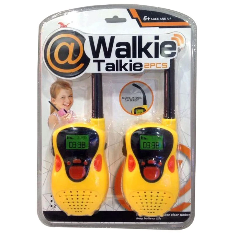 Mini Talkie Walperforé portable pour enfants, jouet interphone, radio extérieure, cadeaux pour enfants, 2 pièces, 1 paire