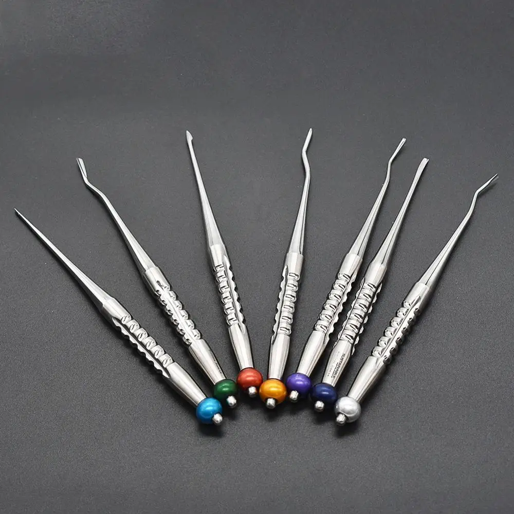 7pcs Tooth Extracting Forceps Set Tooth Elevator Dental Extraction Root Minimally Invasive Tooth Extracting Forceps Lever