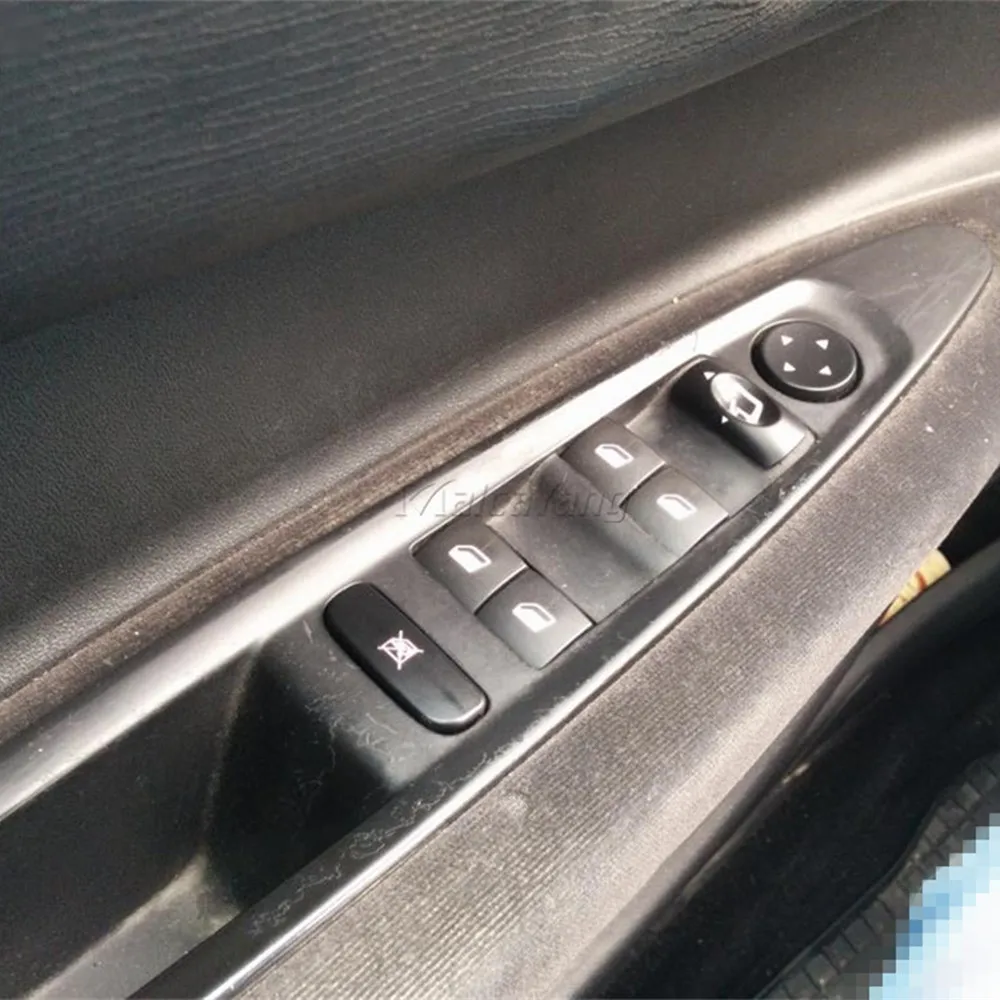 For Citroen C4 Window Switch Car Front Left Master Electric Power Control Switch With Rearview Mirror Buttons 9651464577
