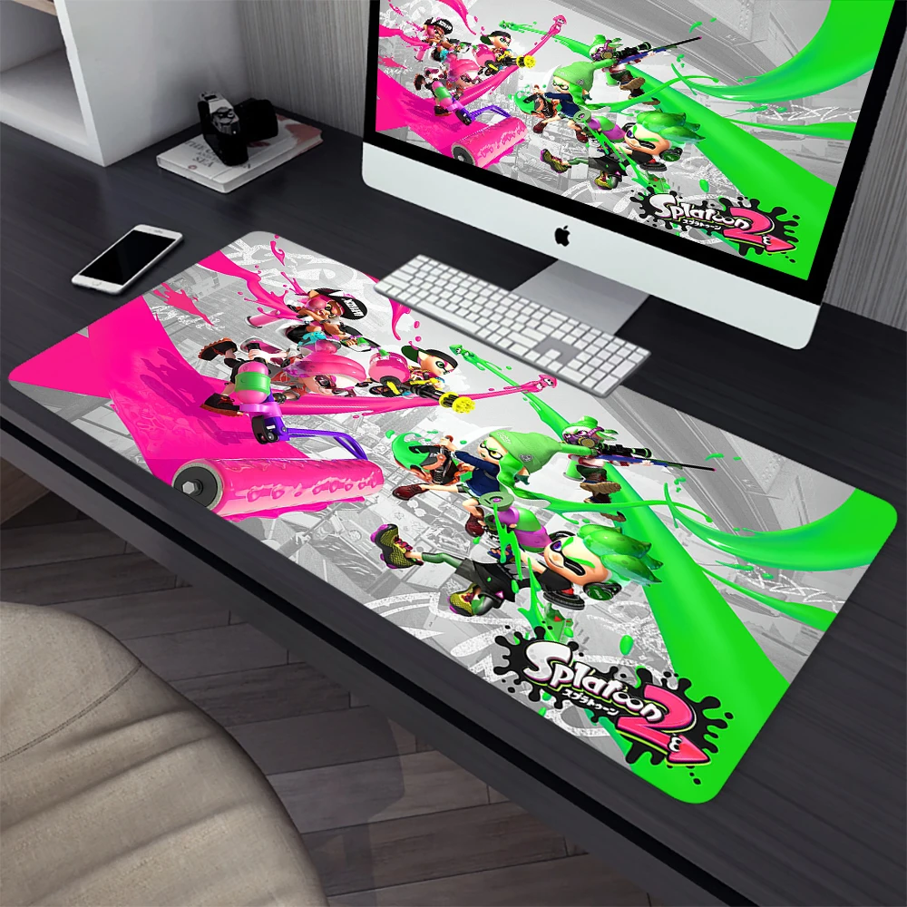 Splatoon 2 Large Gaming Mouse Pad Computer Mousepad PC Gamer Laptop Mouse Mat Office Mausepad XXL Carpet Keyboard Mat Desk Pad