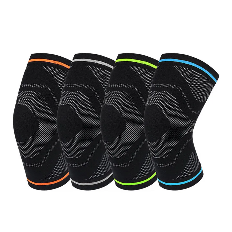 Getinfit 1Pcs Fitness Running Cycling Knee Support Braces Elastic Knee Pads Brace Running Basketball Volleyball Support