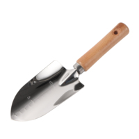 Stainless Steel Wide Shovel Gardening Tool Digging Weeding Loose Soil Planting Spade Garden Balcony Potted Cultivation Hand Tool