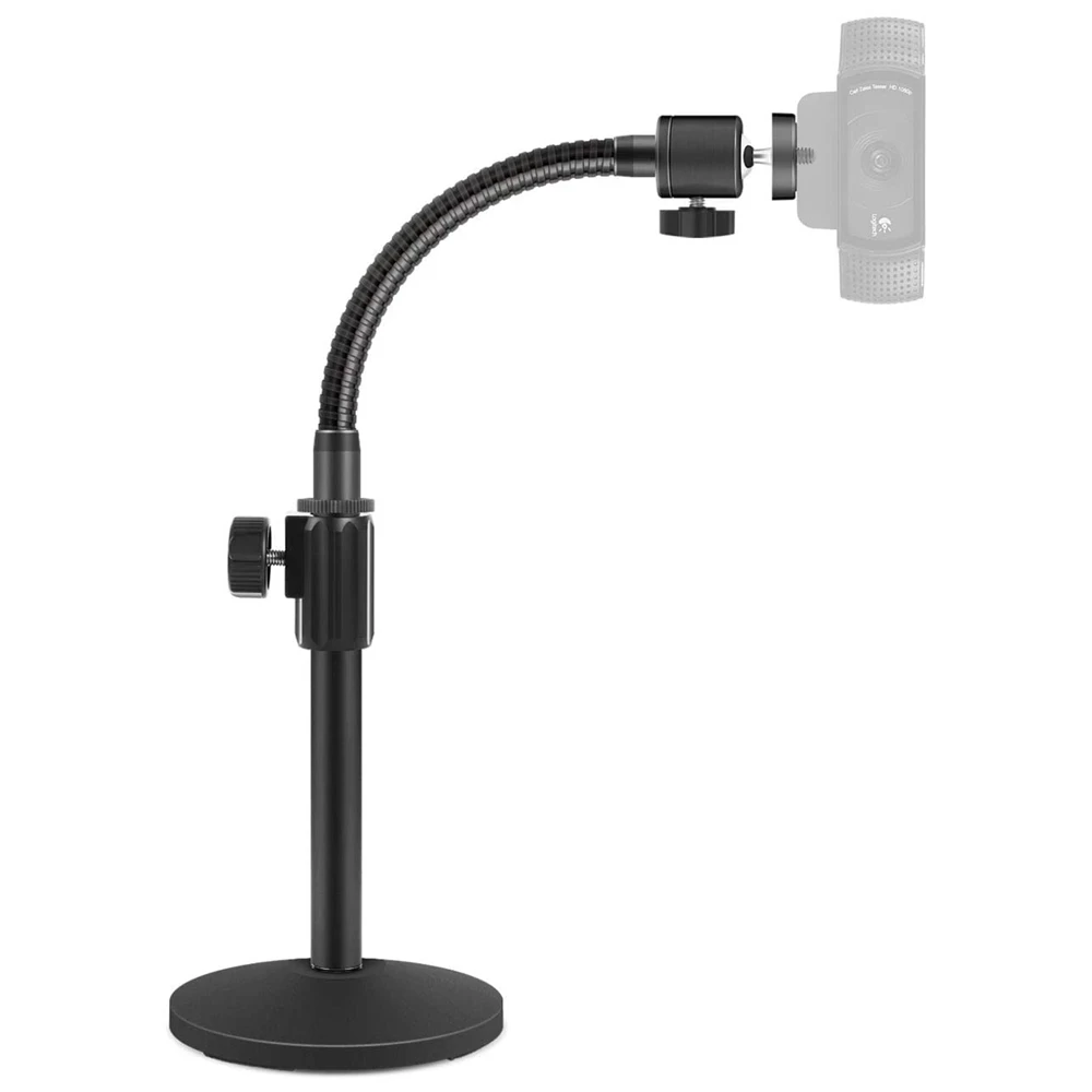 360° Flexible Desktop Webcam Stand Tripod with 1/4