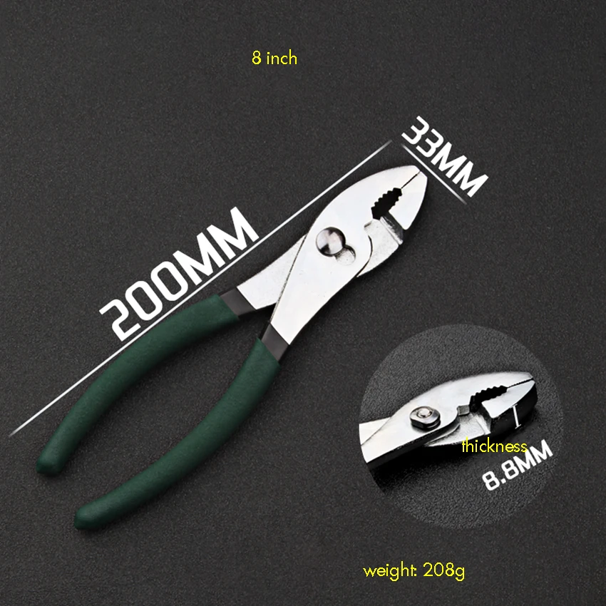 Squid Pliers Auto Car Repair Tool Multi-functional Adjustable Fishtail Pliers Fish Mouth Pliers 6 Inch / 8 Inch / 10 Inch