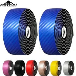 MOTSUV Bike Handlebar Tape EVA PU Road Bicycle Handle Bar Tape Belt Anti-slip Shock Absorption Cycling Wrap End Plug Accessories