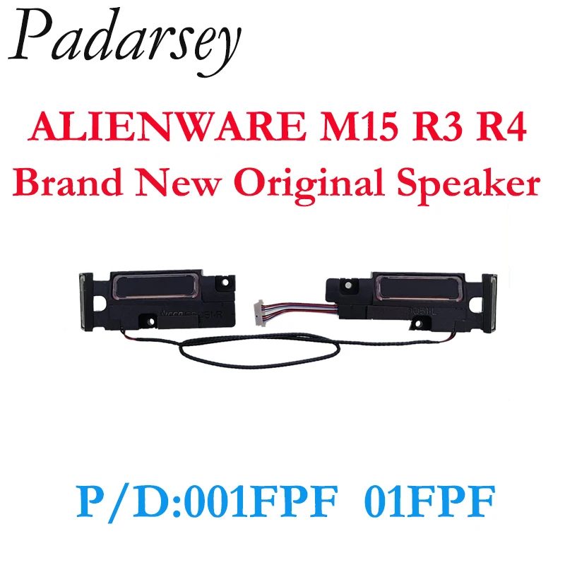 Padarsey novo original à direita/esquerda um par alto-falante de áudio 001fpf 01fpf substituição para dell alienware m15 r3 r4