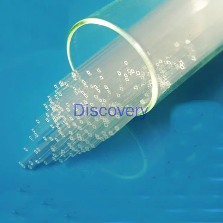 High Temperature Resistant Small Diameter Rectangular Quartet Tube Capillary High Borosilicate Glass Tube