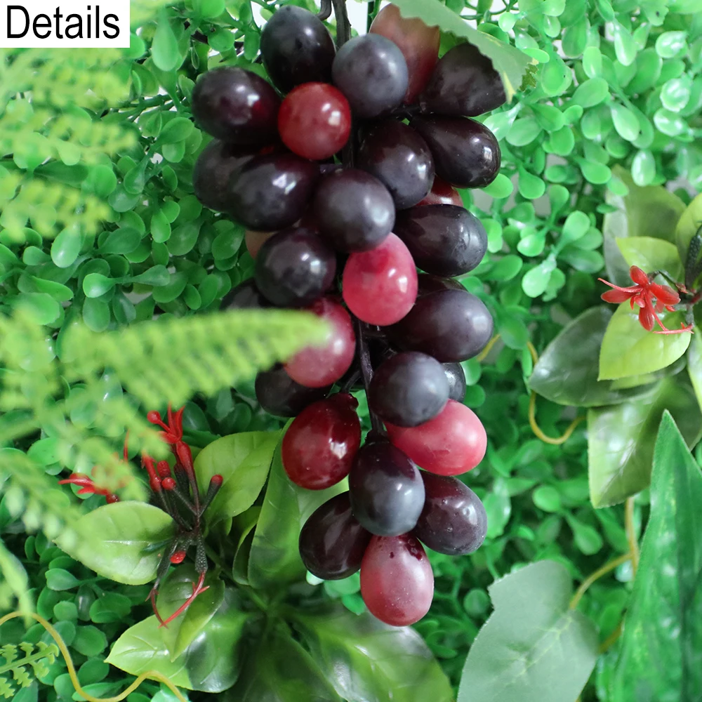 Artificial Turf Decorative Background Wedding   Grass Plant With Grape DIY Wall