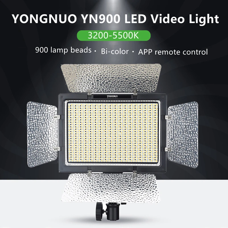 YONGNUO YN900 Đèn LED Video 3200-5500K Bi-Màu Sắc Ánh Sáng Máy Ảnh Phòng Thu Lấp Đầy Đèn Cho Trang Điểm vlog TikTok Phát Sóng Trực Tiếp