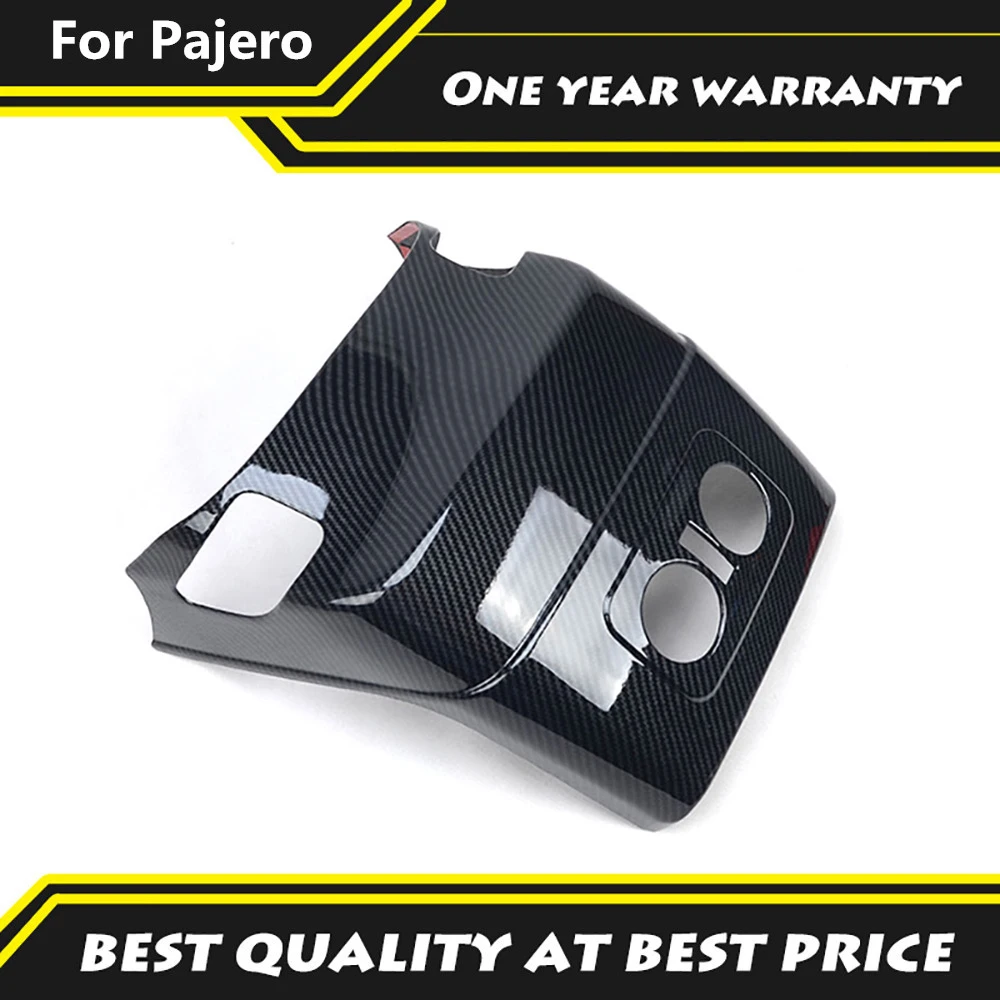 

For Mitsubishi Pajero 2007-2021 Rear Air Conditioner Outlet Vent Cover Decoration Panle Carbon Fiber Color Car Accessories