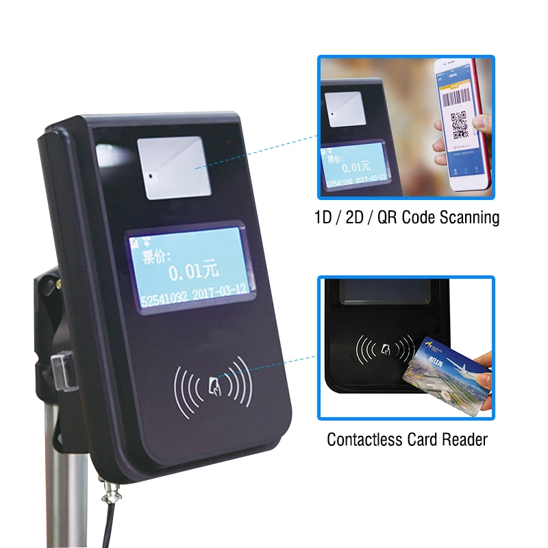 EMV GPS NFC QR Code Scanner POS Zahlung Karte Ticketing Terminal Bus Validator mit System P18-L2 EMV GPS NFC QR code Scan P18-L2