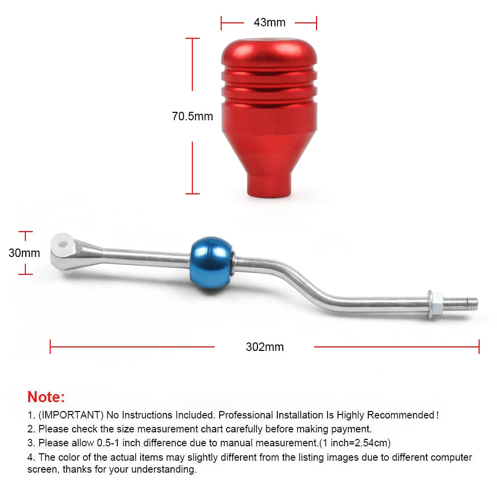 Racing Short Throw Shifter M10*1.25 With Gear Shift knob Steel Short Shifter  For Peugeot 206 99-00 TT102147