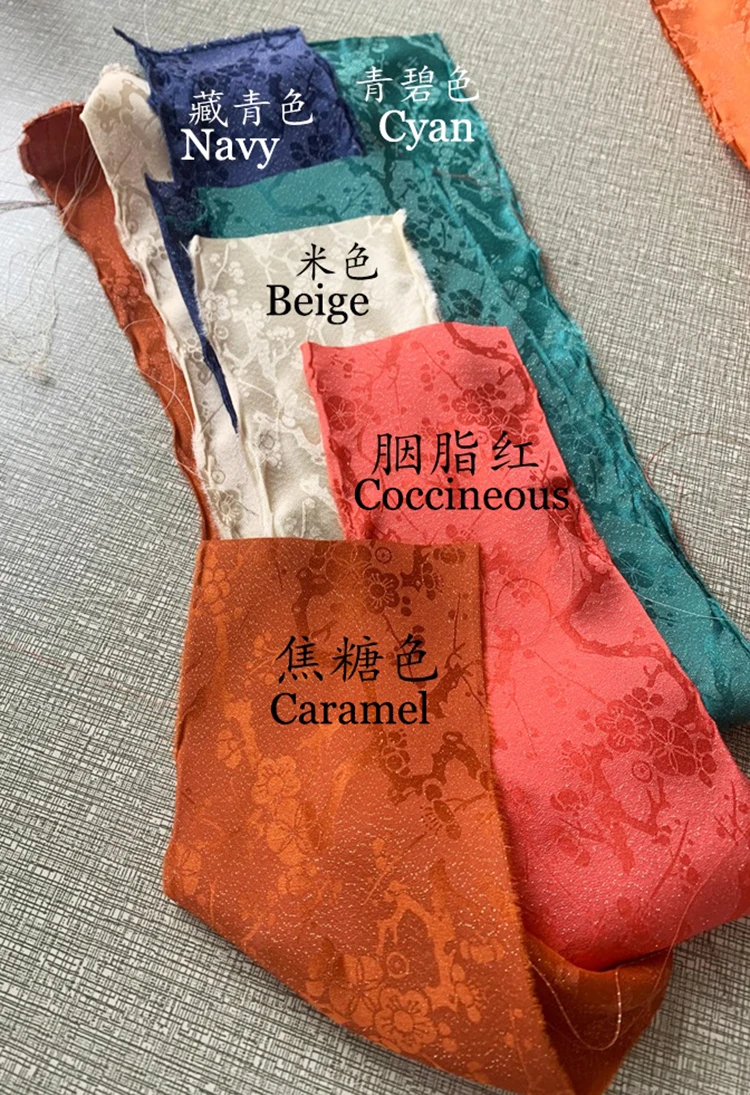 Silk Cotton Dress Material Ethnic Plum Floral Brocade Silk Fabric Heavy Crepe 100cm*114cm