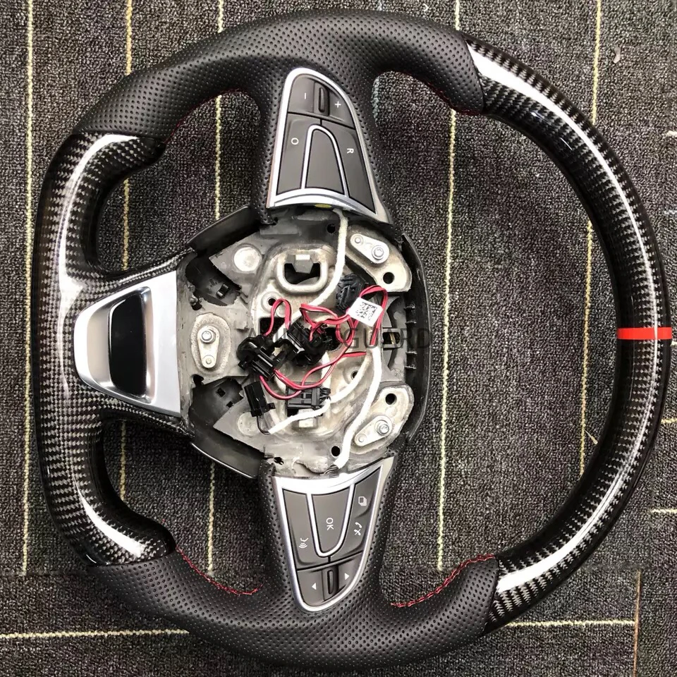 Customized Carbon Fiber Steering Wheel For Renault Talisman Captur Espace Clio Megane Koleos SM6 Samsung