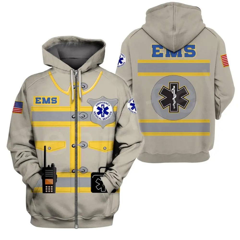 Tessffel Emergency Medical Technician EMT EMS Paramedic NewFashion Unisex Pullover 3DPrint Sweatshirts/Hoodies/zipper/Jacket B11