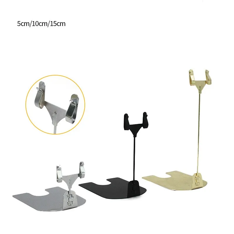 Clip per etichette in metallo Clip per pubblicità pane prezzo carta Cake Shop titolare della carta espositore verticale supermercato frutta adesivo prezzo