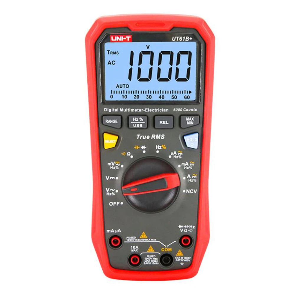 

UNI-T UT61B+/UT61D+/UT61E+ True RMS Intelligent Digital Multimeter High-precision Electrician Digital Multimeter,Data Hold.