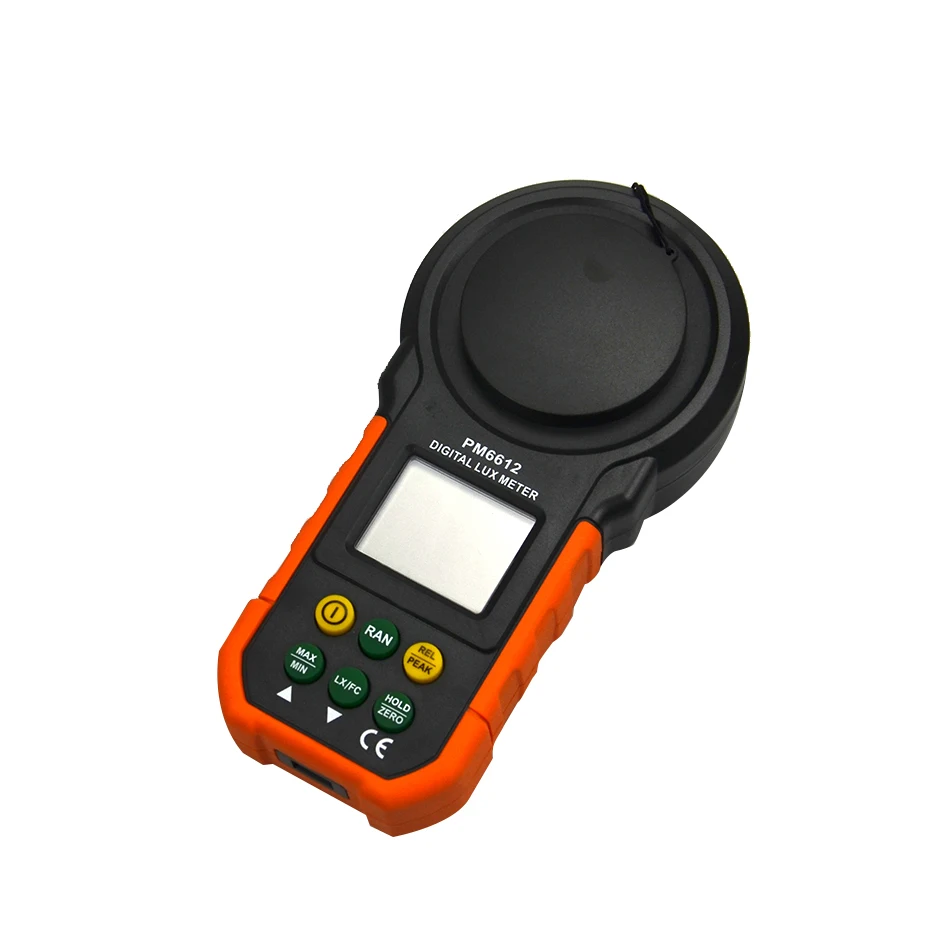 PEAKMETER PM6612 Luxmetro Gamma automatica Luxmetro ambientale digitale ad alta precisione con tester di 200.000 spettature