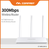 COMFAST 300Mbps WiFi Router Repeater 3*External Antenna Wi-Fi Coverage Extender Wan/Lan Home Use Wireless Router CF-WR613NV1