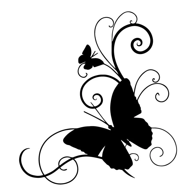 

Индивидуальные автомобильные наклейки 15 см * 16 см, Бабочка, индивидуальный автомобильный Стайлинг KK, виниловые наклейки, наклейки