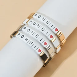 Gold Silver Color Metal Enamel Bracelets RU Russian pohui Bracelet Russia Ukraine Belarus Fashion Jewelry