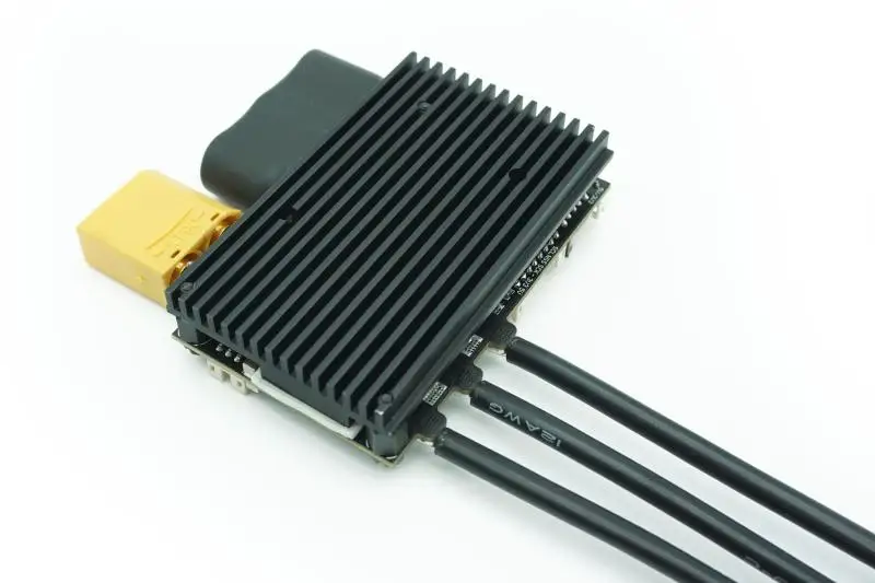 FSESC6.6-مفتاح زهرة نار مدمج VESC6 ، زعنفة ألومنيوم ، تعديل كهربائي مفتوح المصدر