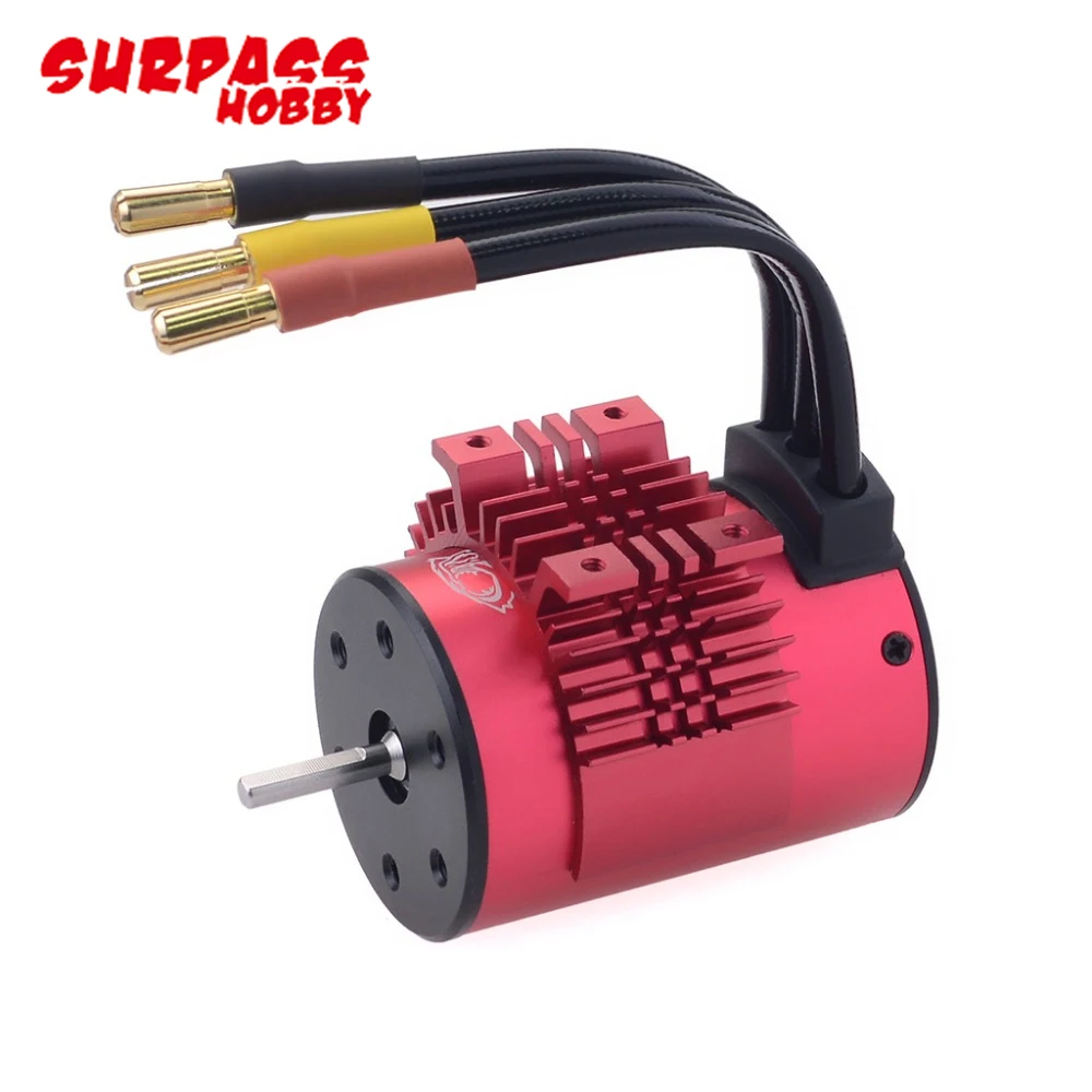 Surpass Hobby Waterproof 3660 2600KV/3500KV Brushless Motor With 60A/80A 2-3S Brushless ESC For RC 1/10 Car Truck Buggy Off-road