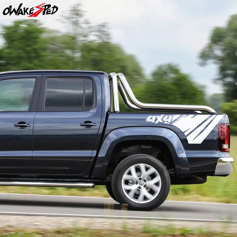 

Наклейка на заднюю часть кровати пикапа для Volkswagen VW Amarok Truck Graphic 4x4, виниловые декоративные наклейки для автомобиля, аксессуары для автотюнинга