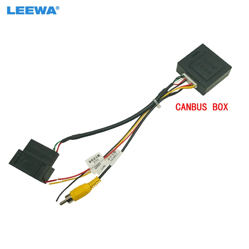 

LEEWA Car Audio Wiring Harness With Canbus Box For Volkswagen Model Equipped Original RGB Reversing Camera Stereo Wire Adapter